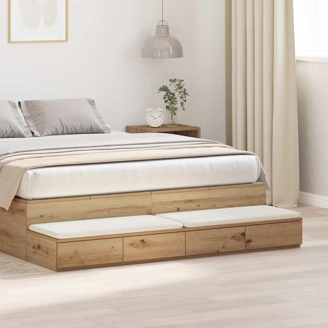 VidaXL Συρτάρια κρεβατιού με συρτάρι Artisan Oak 160 x 36,5 x 16,5 εκ