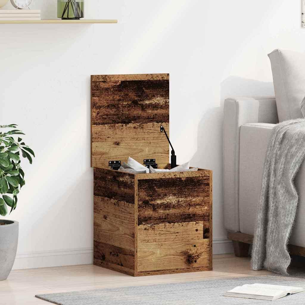 VidaXL Κουτί αποθήκευσης Παλιό Ξύλο 40 x 42 x 46 cm Επεξεργασμένο Ξύλο