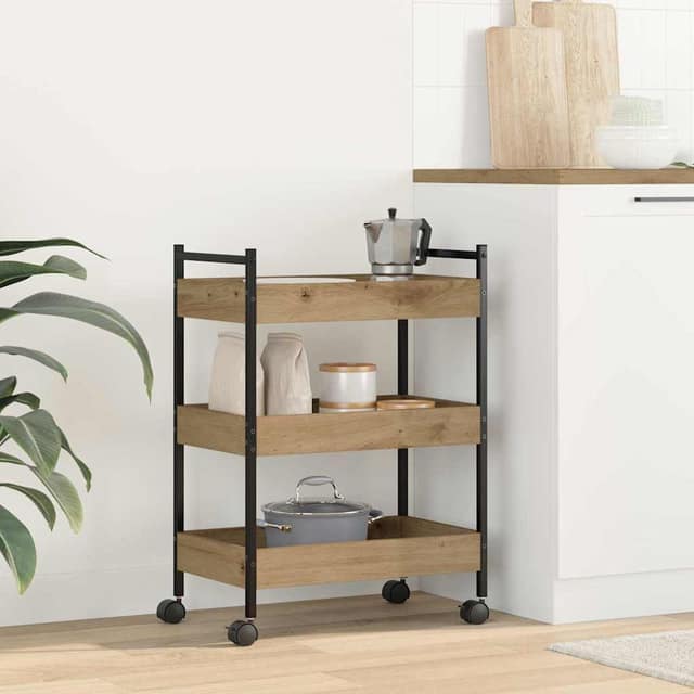 VidaXL Καρότσι Κουζίνας Artisan Oak 50 x 30 x 70 εκ.
