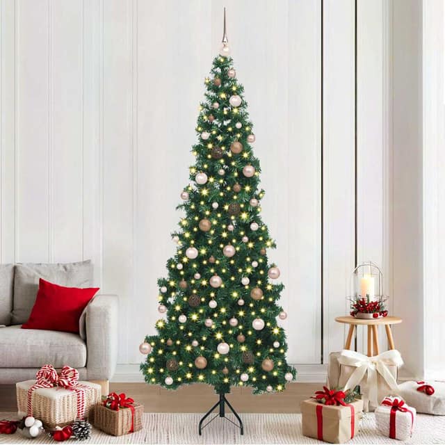 VidaXL Τεχνητό Χριστουγεννιάτικο Δέντρο Γωνίας Πράσινο 210 cm