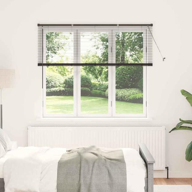 VidaXL Βενετσιάνικη Σκίαση Μαύρο 130 x 155 cm 25 χιλ. Αλουμίνιο