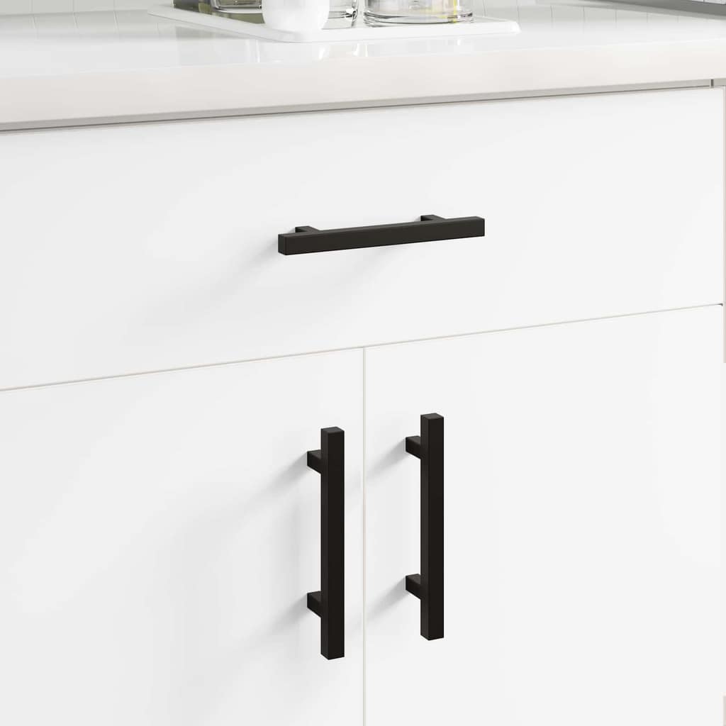 VidaXL Χειριστήριο Ντουλάπας 12 τεμ. Μαύρο 150 x 12,3 x 35,2 χιλ