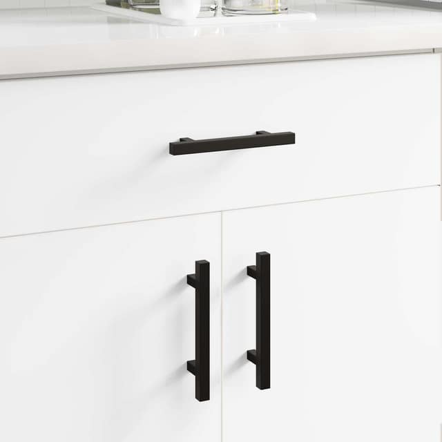 VidaXL Χειριστήριο Ντουλάπας 420 τμχ. Μαύρο 150 x 12,3 x 35,2 χιλ