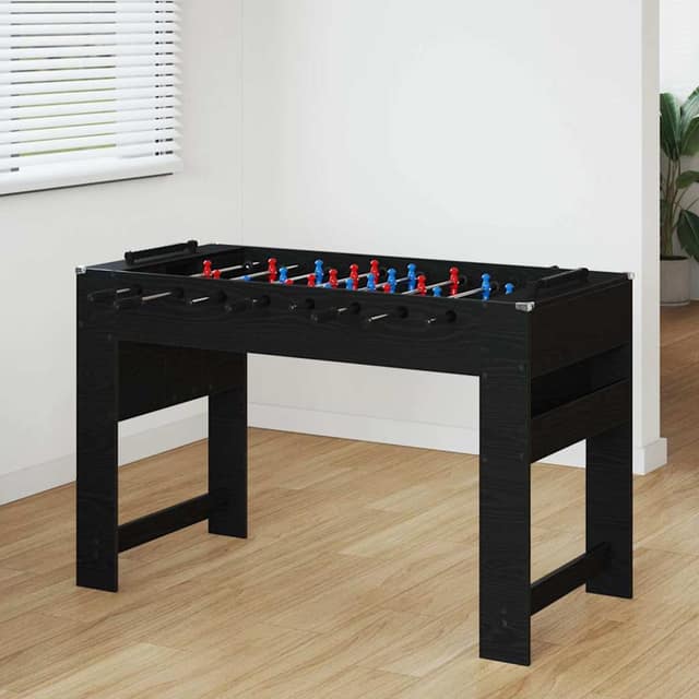 VidaXL Τραπέζι Φουτμπολ Μαύρη Δρυς 125 x 60,5 x 80 εκ.