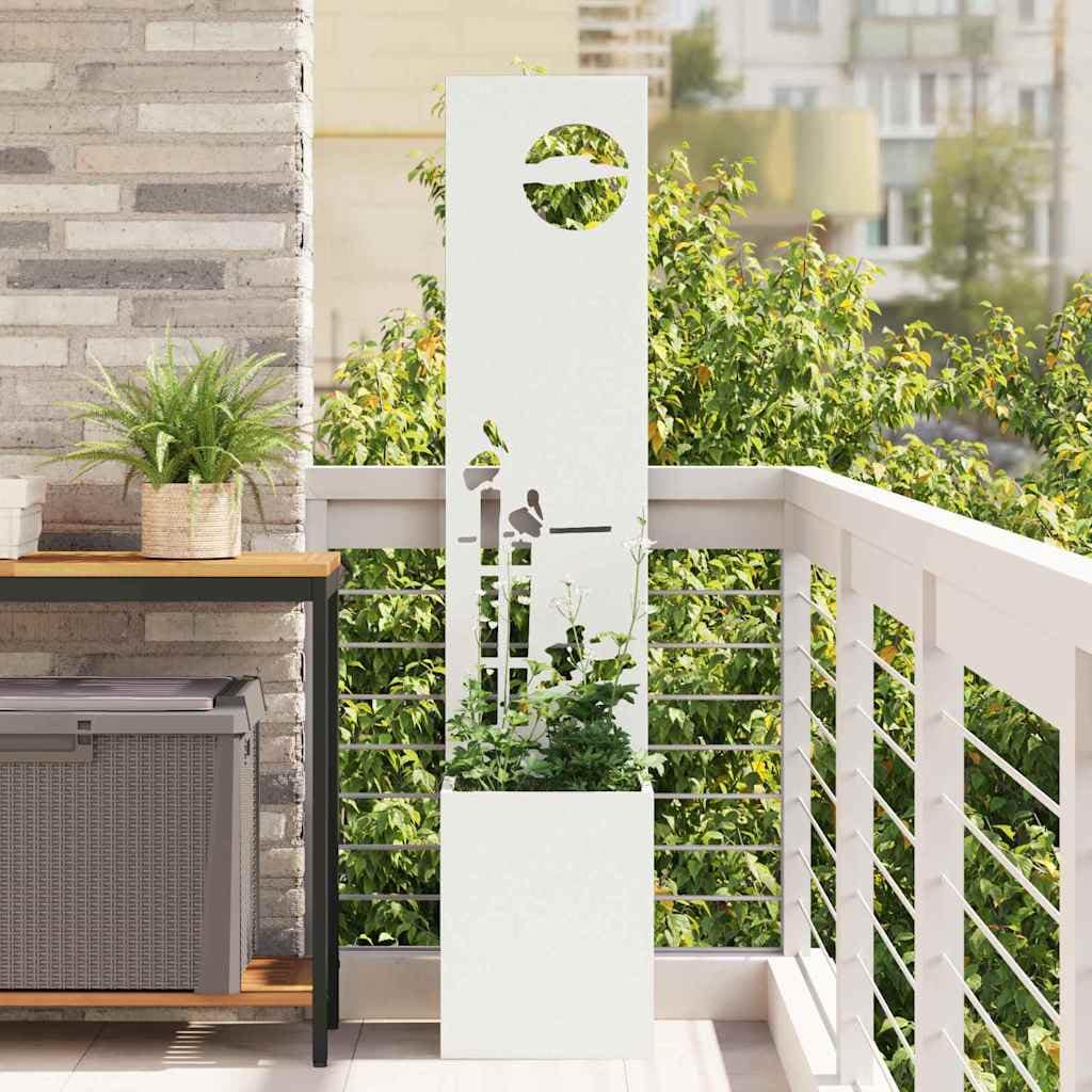 VidaXL Οθόνη Ιδιωτικότητας Κήπου Λευκό 32 x 32 x 150 εκ