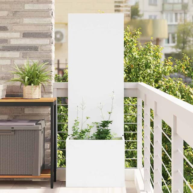 VidaXL Οθόνη Ιδιωτικότητας Κήπου Λευκό 50 x 32 x 150 εκ