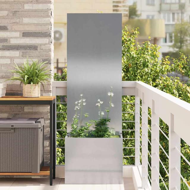 VidaXL Οθόνη Ιδιωτικότητας Κήπου Ασημί 50 x 32 x 150 εκ