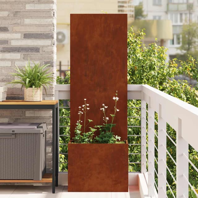 VidaXL Οθόνη Ιδιωτικότητας Κήπου Σκ rusty 50 x 32 x 150 εκ