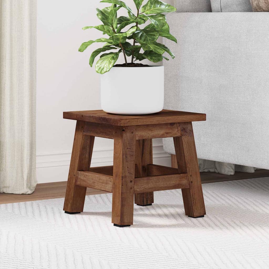 VidaXL Σκαμνί Φυσικό 26 x 26 x 26 εκ. Ξύλο Μαόνι