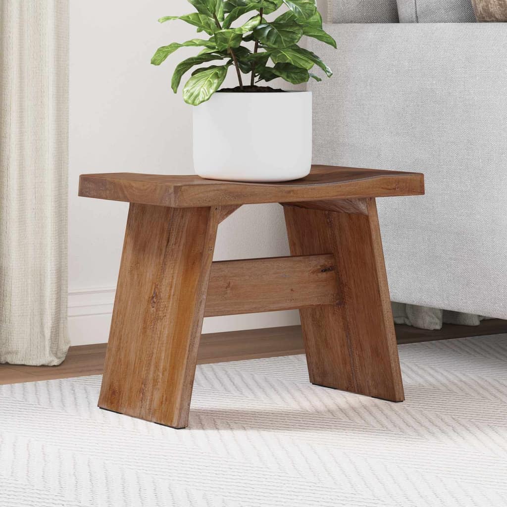 VidaXL Σκαμνί Φυσικό 40 x 25 x 31 εκ. Ξύλο Μαόνι