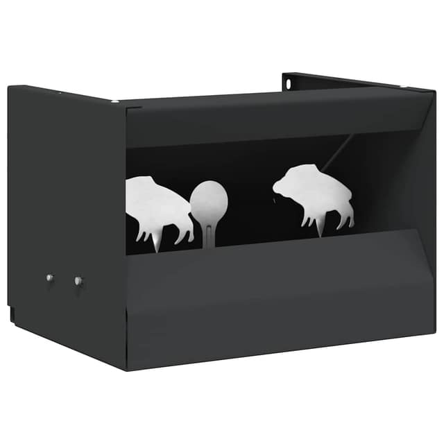 VidaXL Κουτί Παγίδας Σφαιρών Μαύρο 29 x 22 x 20 εκ Ατσάλι