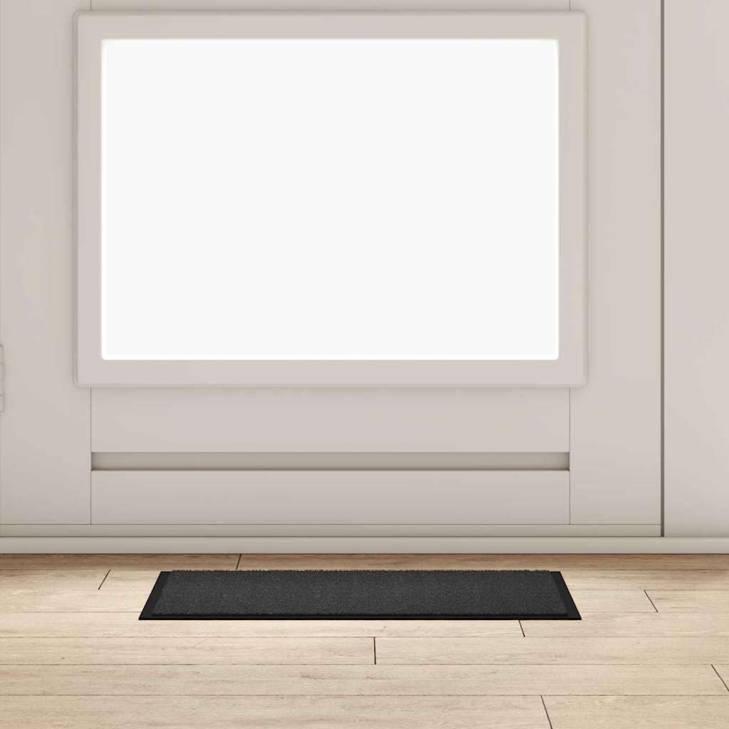VidaXL Χαλάκι Εξώπορτας Ανθρακί 60 x 40 x 1.2 εκ. Ύφασμα τέντι