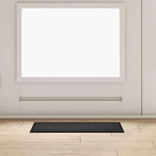 VidaXL Χαλάκι Εξώπορτας Ανθρακί 60 x 40 x 1.2 εκ. Ύφασμα τέντι