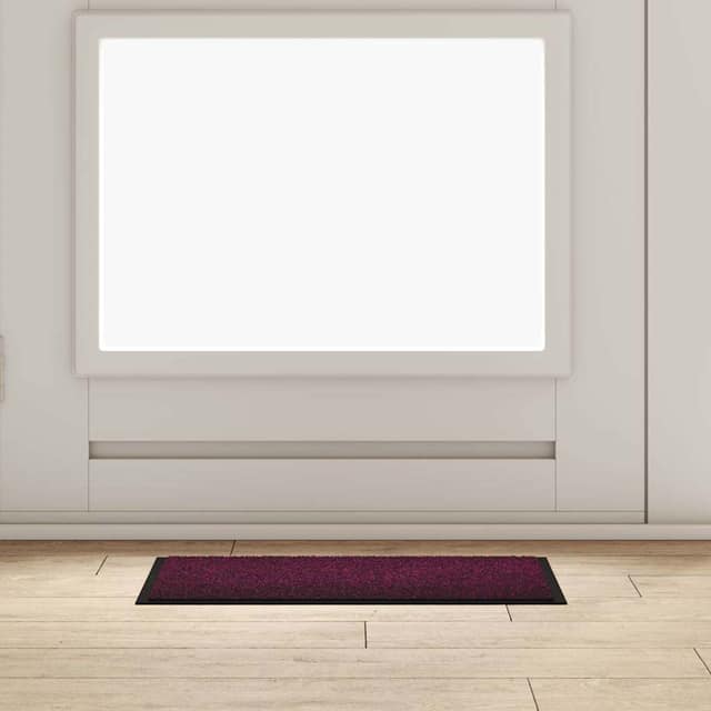 VidaXL Χαλάκι Εξώπορτας Μπορντό 60 x 40 x 1.2 εκ. Ύφασμα τέντι