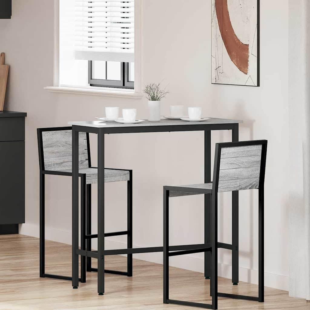 VidaXL τραπέζι Γκρίζο Σονομα 100 x 40 x 100,5 εκ