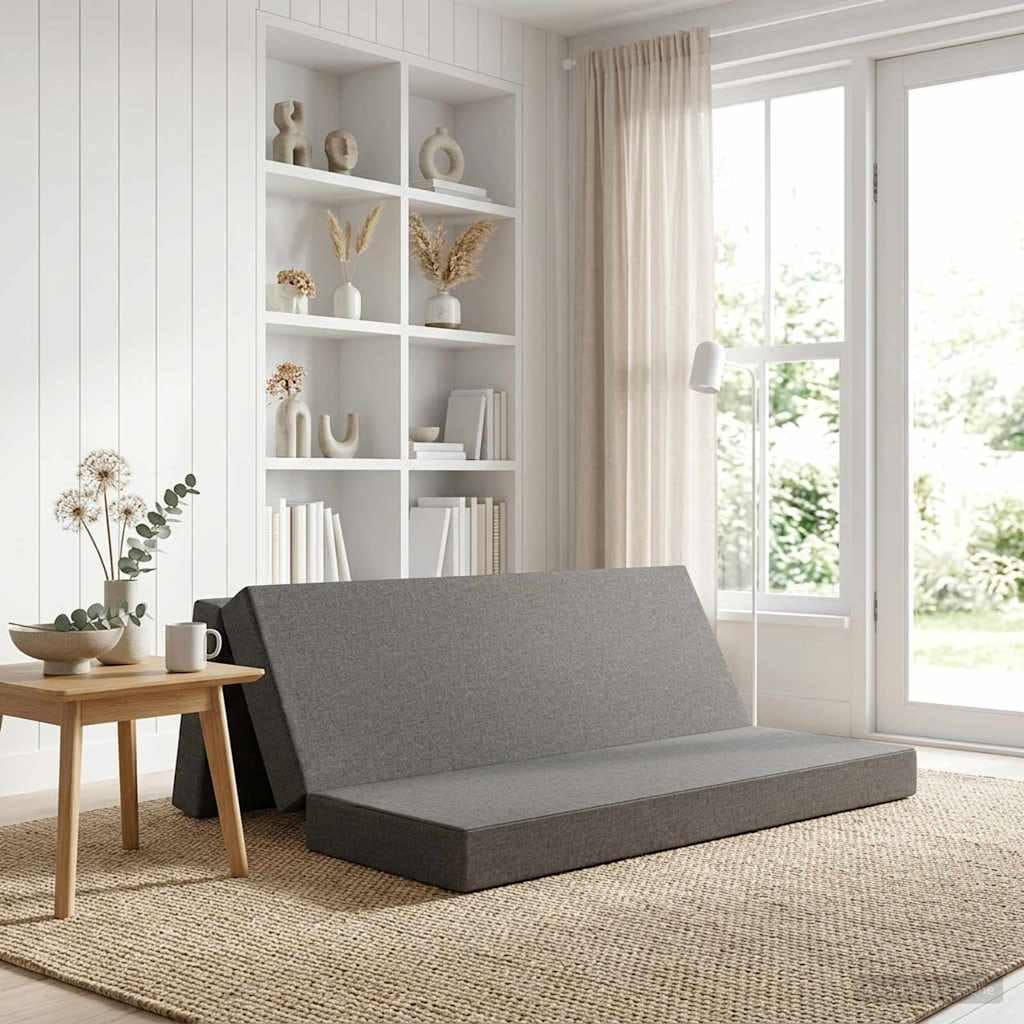 VidaXL Κρεβάτι Καναπέ Αναδιπλούμενο 200 x 67 x 45cm Ανοιχτό γκρι
