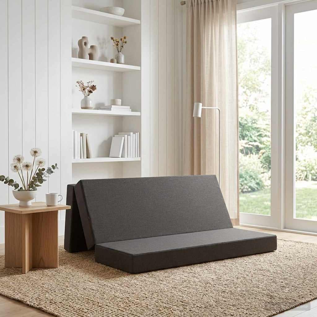 VidaXL Κρεβάτι Καναπέ Αναδιπλούμενο 200 x 67 x 45cm Σκούρο Γκρι