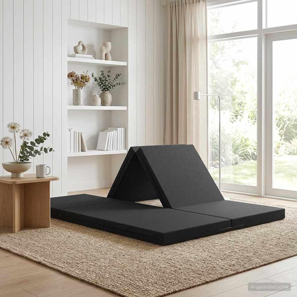 VidaXL Κρεβάτι Καναπέ Αναδιπλούμενο 70 x 67 x 48 cm Μαύρο