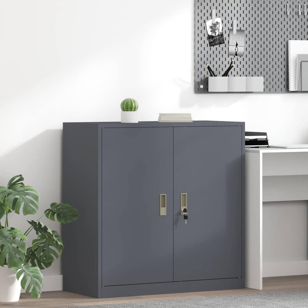 VidaXL Ντουλάπι αποθήκευσης Ανθρακί 90 x 40 x 90 cm Ατσάλι