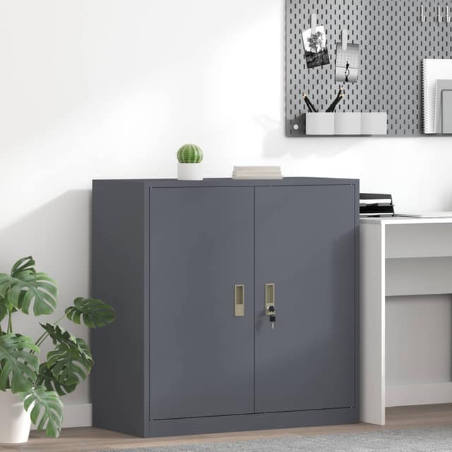 VidaXL Ντουλάπι αποθήκευσης Ανθρακί 90 x 40 x 90 cm Ατσάλι