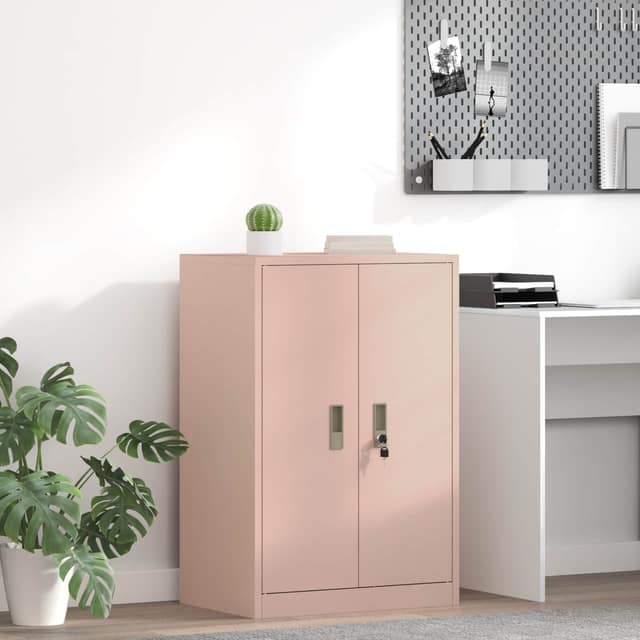 VidaXL Ντουλάπι αποθήκευσης Ροζ 60 x 40 x 90 cm Ατσάλι