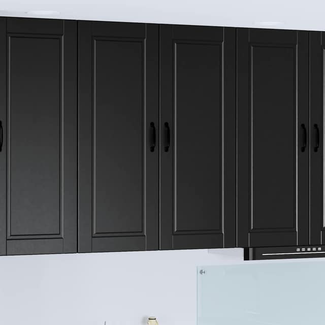 VidaXL Ντουλάπα Τοίχου PORTO Μαύρο 80 x 31 x 100 εκ.