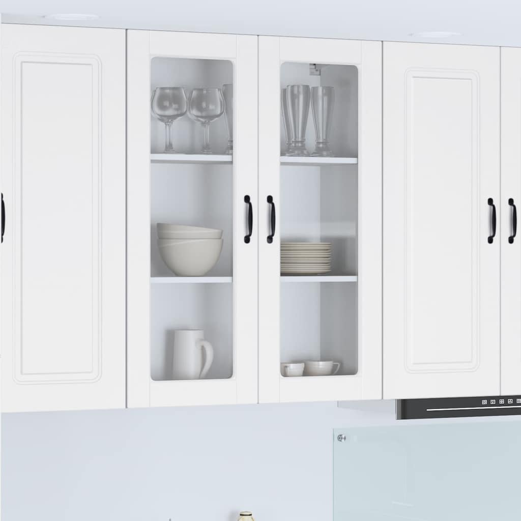 VidaXL Ραφιέρα τοίχου PORTO Λευκό 80 x 31 x 100 cm Επεξεργασμένο Ξύλο