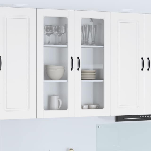 VidaXL Ραφιέρα τοίχου PORTO Λευκό 80 x 31 x 100 cm Επεξεργασμένο Ξύλο