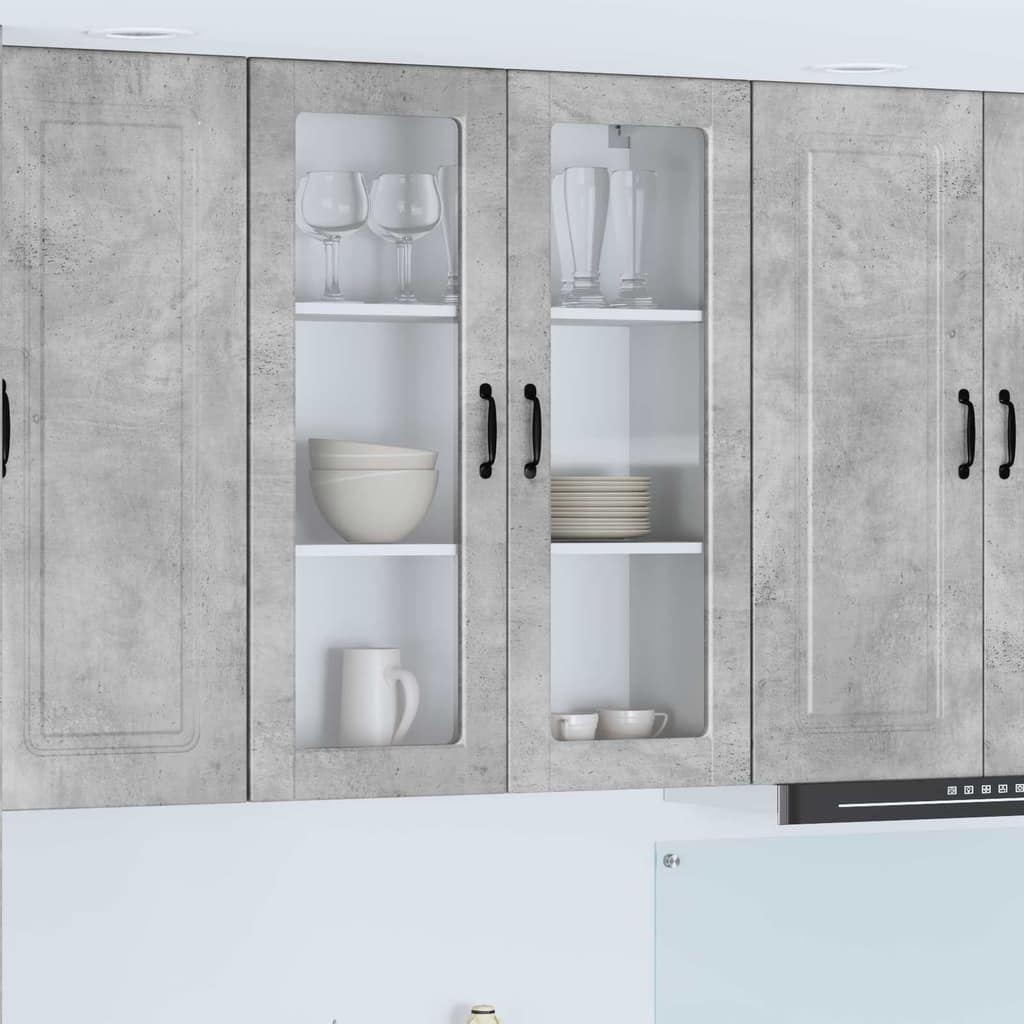 VidaXL Ραφιέρα τοίχου PORTO Γκρι Σκυροδέματος 80 x 31 x 100 εκ.