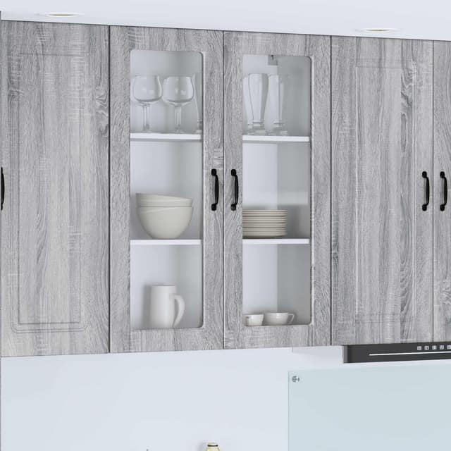 VidaXL Ραφιέρα τοίχου PORTO Γκρι Sonoma 80 x 31 x 100 εκ.