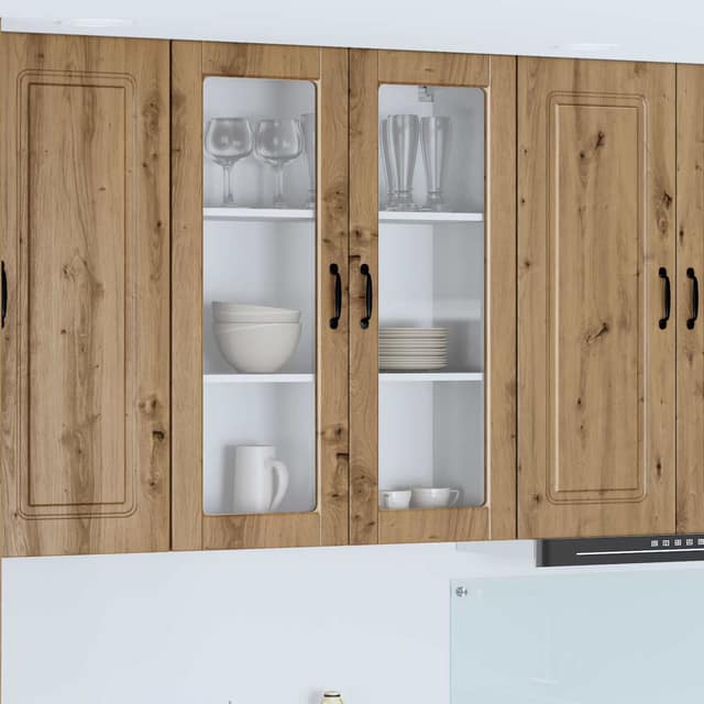 VidaXL Ραφιέρα τοίχου PORTO Artisan Δρυς 80 x 31 x 100 εκ.