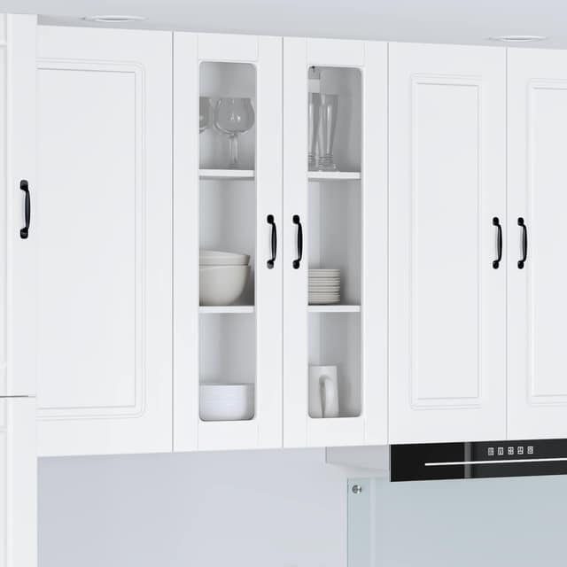 VidaXL Ραφιέρα τοίχου PORTO Λευκό 60 x 31 x 100 cm Επεξεργασμένο Ξύλο