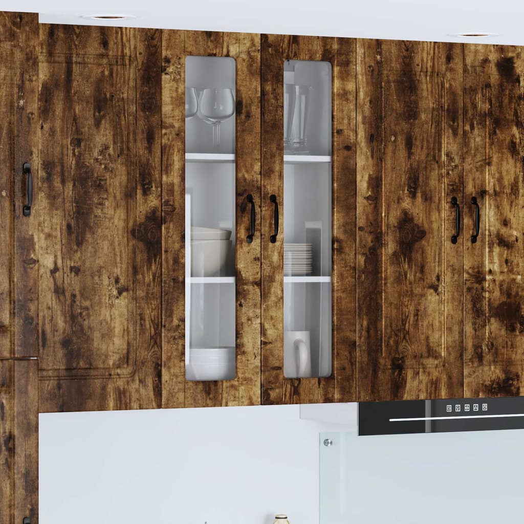 VidaXL Ραφιέρα τοίχου PORTO Καπνισμένο Ξύλο Δρυός 60 x 31 x 100 εκ.