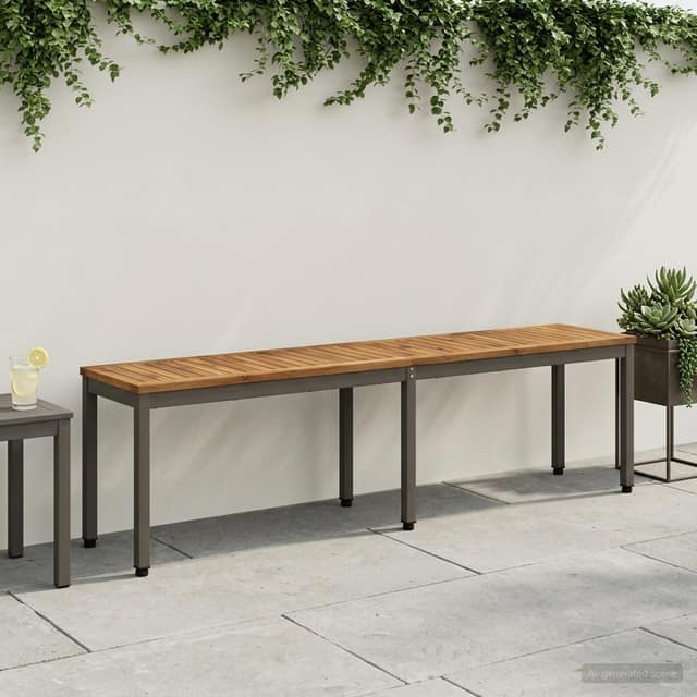 VidaXL Παγκάκι κήπου NAARDEN 161 x 35 x 45 εκ Στερεό Ξύλο Ακακίας