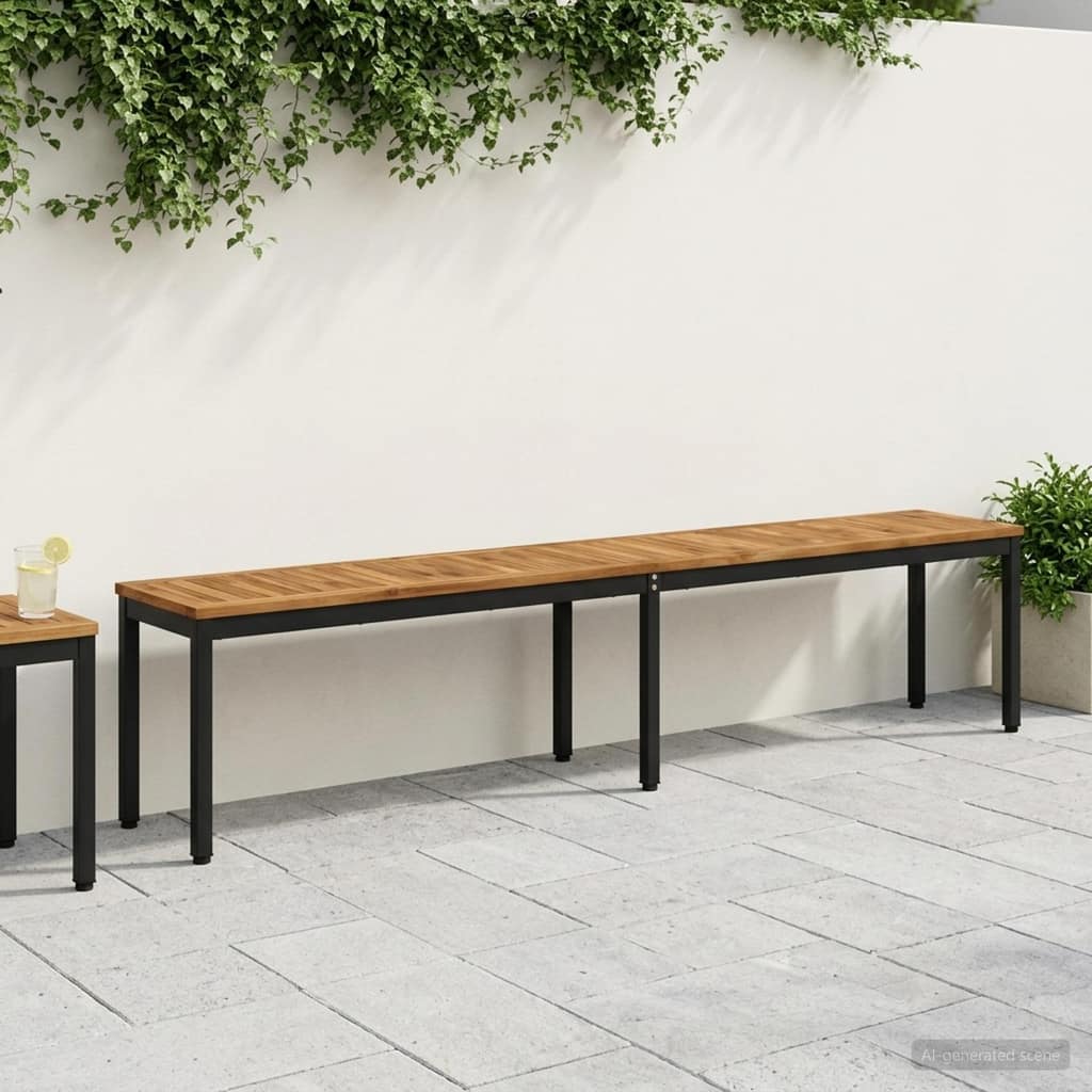VidaXL Παγκάκι κήπου NAARDEN 201 x 35 x 45 εκ. Στερεό Ξύλο Ακακίας