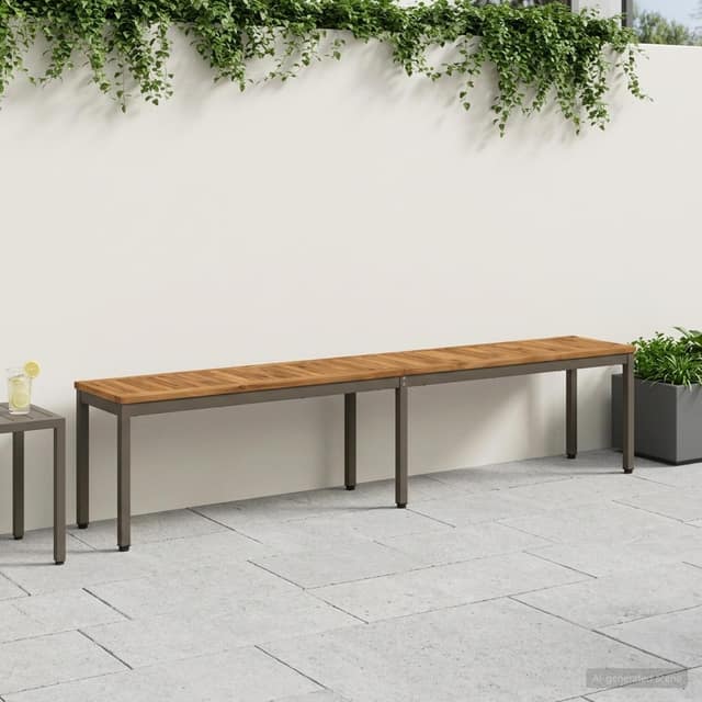 VidaXL Παγκάκι κήπου NAARDEN 201 x 35 x 45 εκ. Στερεό Ξύλο Ακακίας