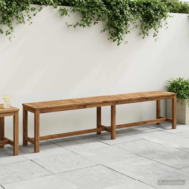 VidaXL Παγκάκι κήπου LAREN 201 x 35 x 45 εκ. Στερεό Ξύλο Ακακίας