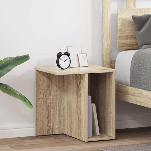 VidaXL End Table 2 τμχ. Δρύς Sonoma 37 x 32 x 40 εκ Επεξεργασμένο Ξύλο