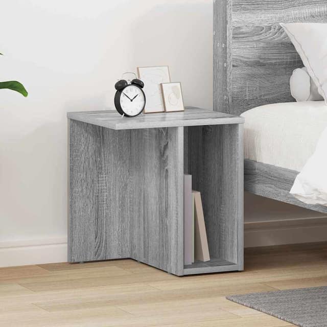 VidaXL End Table Γκρι Sonoma 37 x 32 x 40 εκ Επεξεργασμένο Ξύλο