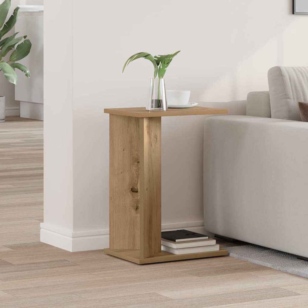 VidaXL End Table Artisan Oak 35 x 25 x 50 εκ Επεξεργασμένο Ξύλο