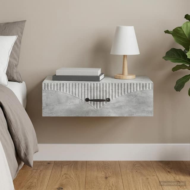 VidaXL Τραπεζάκι Τοίχου 59 x 34,5 x 17 εκ. Επεξεργασμένο Ξύλο