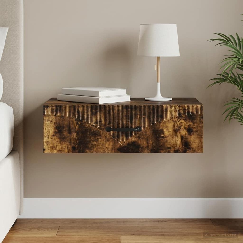 VidaXL Τραπεζάκι Τοίχου 59 x 34,5 x 17 εκ. Επεξεργασμένο Ξύλο