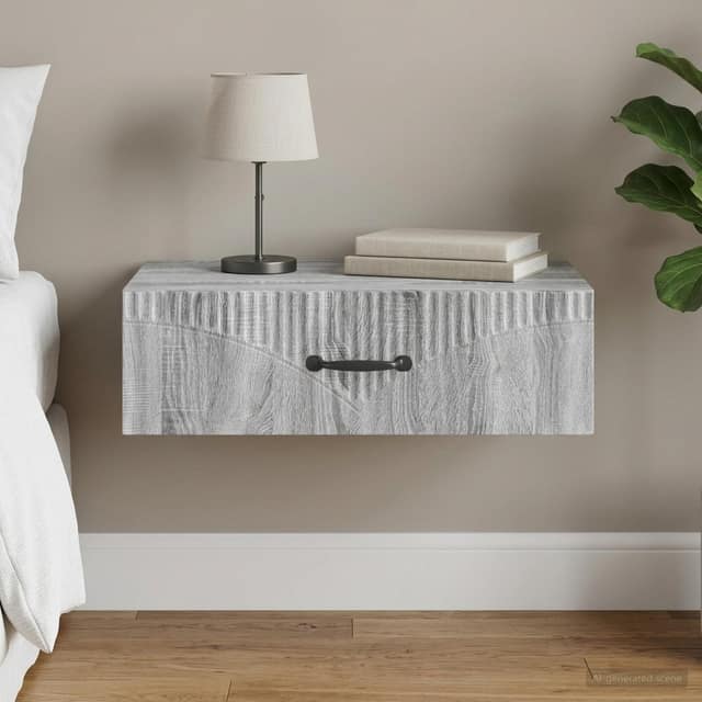 VidaXL Τραπεζάκι Τοίχου 59 x 34,5 x 17 εκ. Επεξεργασμένο Ξύλο