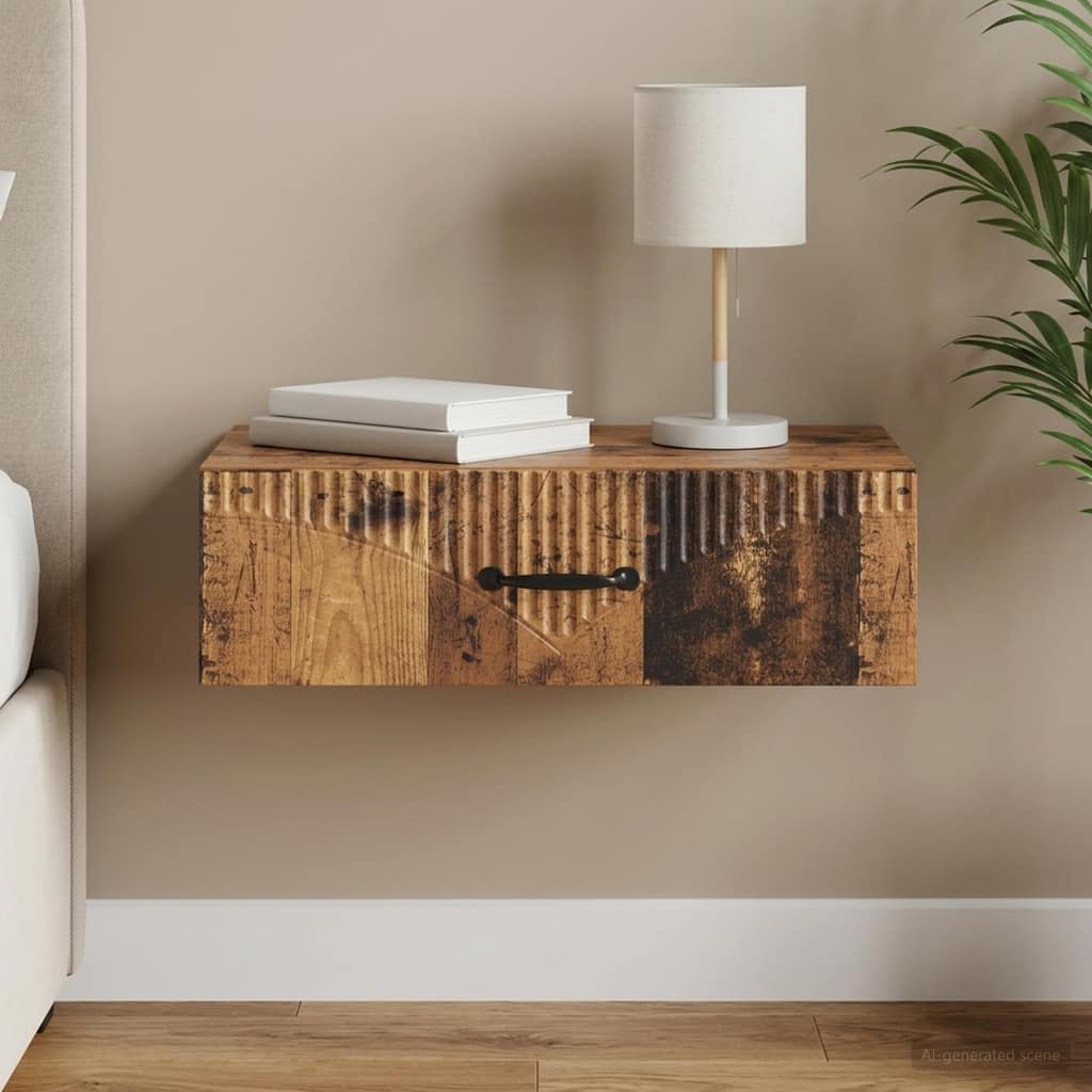 VidaXL Τραπεζάκι Τοίχου 59 x 34,5 x 17 εκ. Επεξεργασμένο Ξύλο