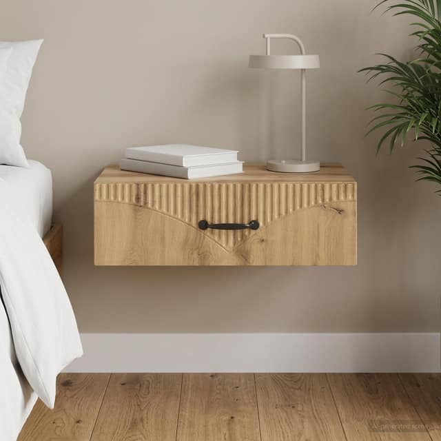 VidaXL Τραπεζάκι Τοίχου 59 x 34,5 x 17 εκ. Επεξεργασμένο Ξύλο