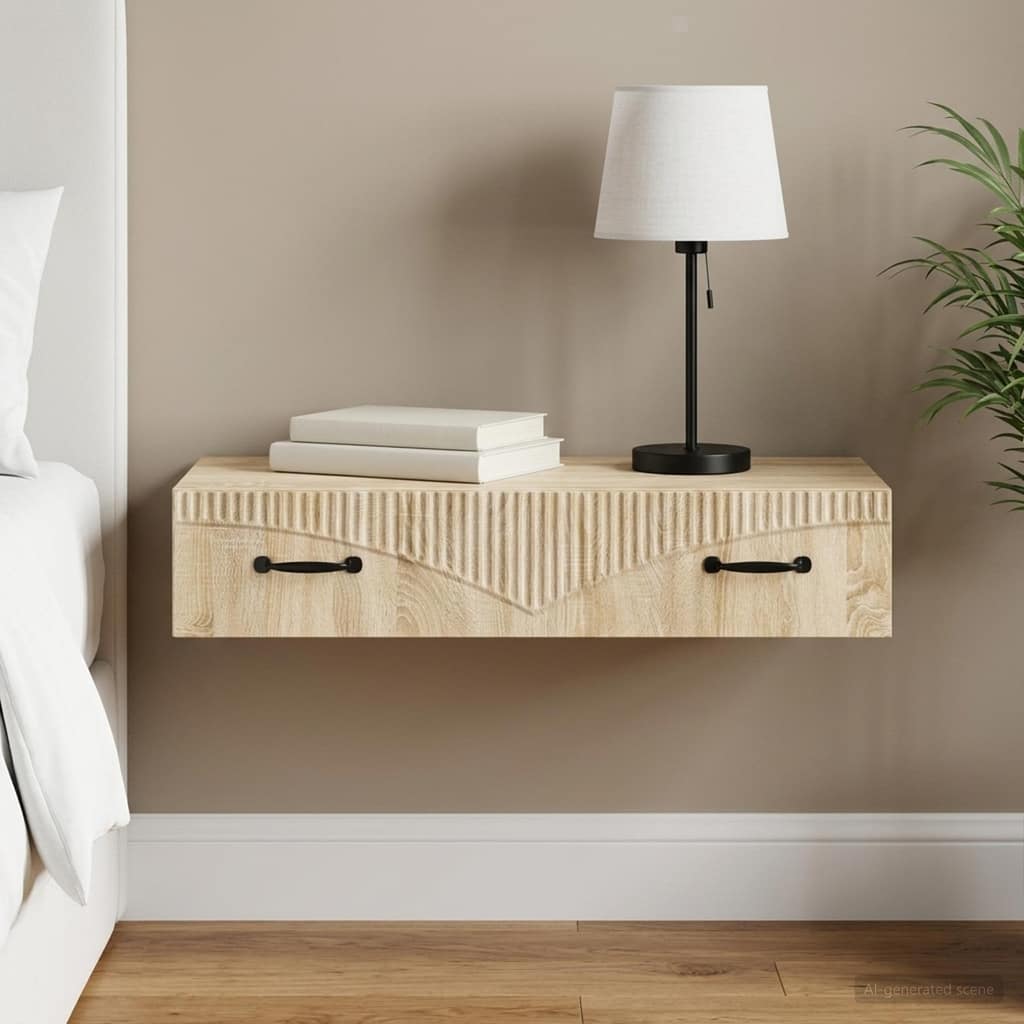 VidaXL Τραπεζάκι Τοίχου 87,5 x 34,5 x 17 εκ. Επεξεργασμένο Ξύλο