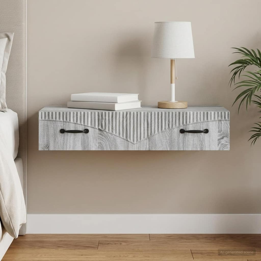 VidaXL Τραπεζάκι Τοίχου 87,5 x 34,5 x 17 εκ. Επεξεργασμένο Ξύλο