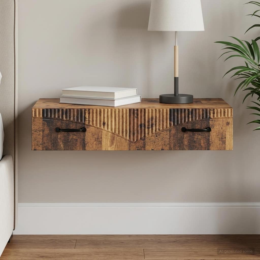VidaXL Τραπεζάκι Τοίχου 87,5 x 34,5 x 17 εκ. Επεξεργασμένο Ξύλο