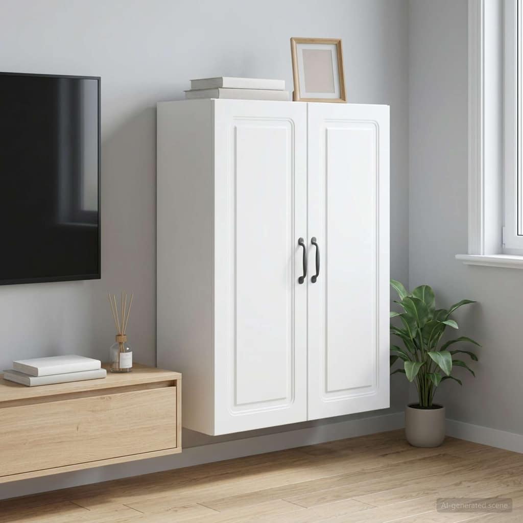 VidaXL Τοίχου Ντουλάπα 66 x 34,5 x 90 εκ Επεξεργασμένο Ξύλο Λευκό