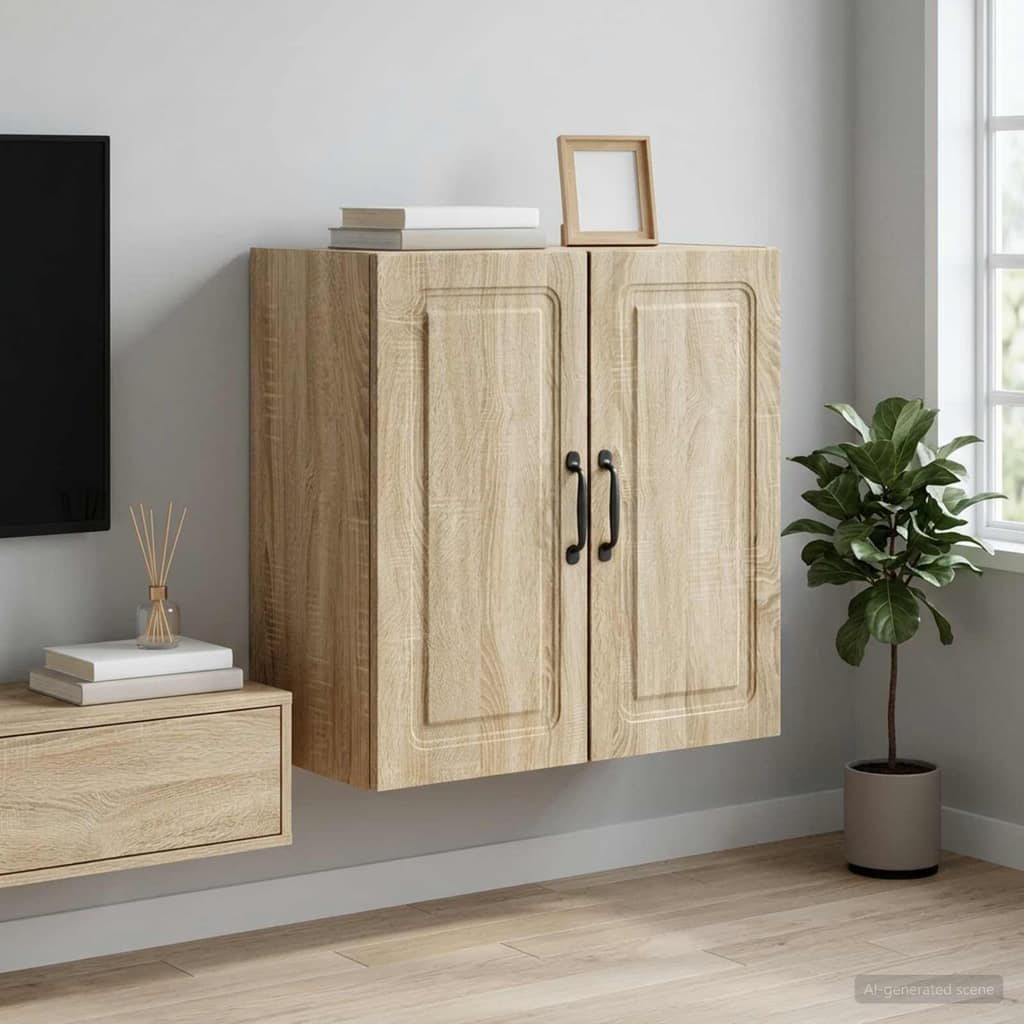VidaXL Τοίχου Ντουλάπα 59 x 31 x 60 εκ Επεξεργασμένο Ξύλο Sonoma Δρυς